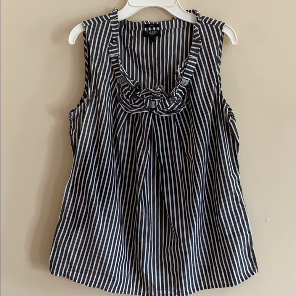 Striped Talbots Blouse